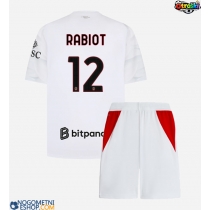 Otroški Nogometni dresi AC Milan Adrien Rabiot #12 Gostujoči 2026-27 Kratek Rokav (+ Kratke hlače)